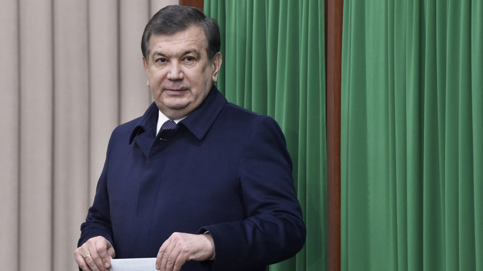 Uzbek President Shavkat Mirziyoyev