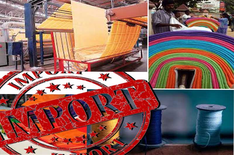 INCREASE IN IMPORT DUTY ON OVER 200 TEXTILE PRODUCTS