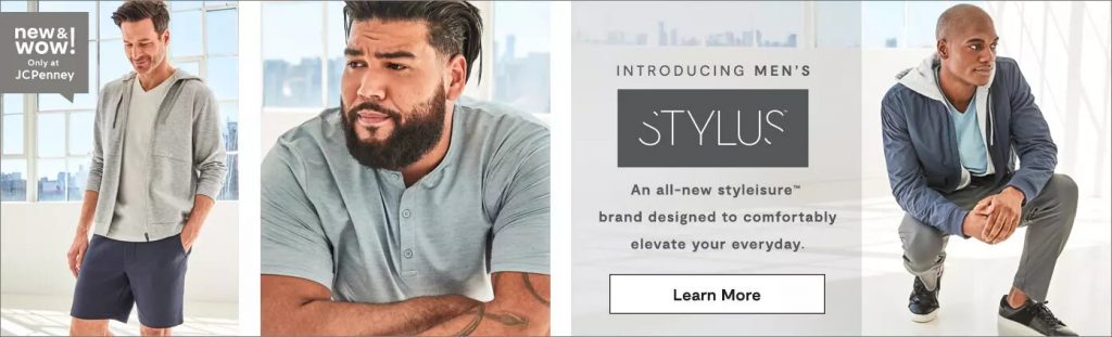 JCPenney Expands Stylus™ Brand To Men’s Apparel And Accessories