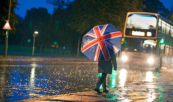 RAINS DAMPEN SALES IN UK