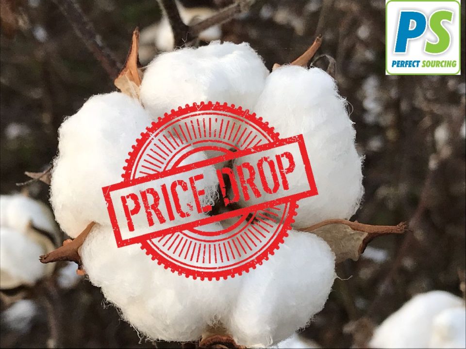 COTTON PRICES FALL SHARPLY