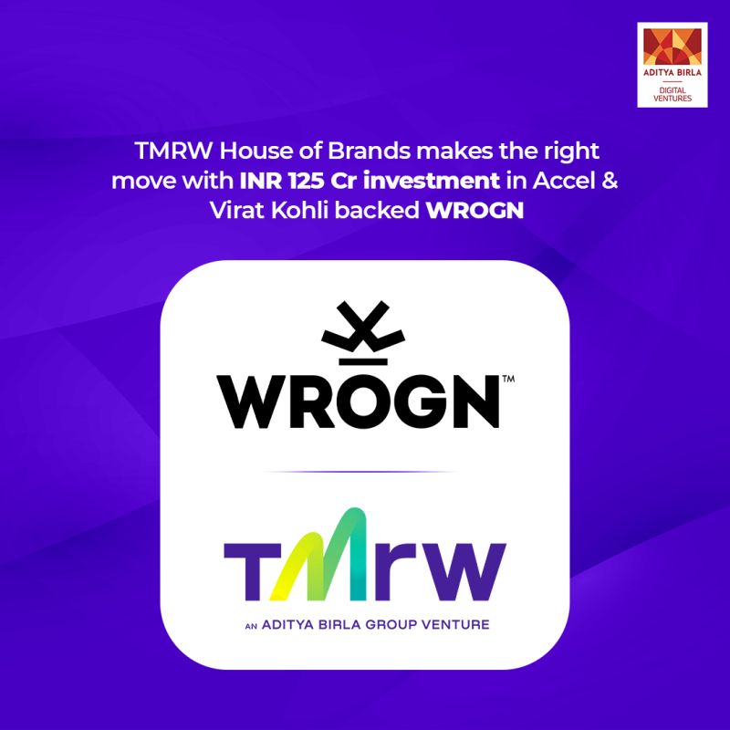 TMRW House of Brands Makes Strategic INR 125 Cr Investment in WROGN, Backed by Accel and Virat Kohli