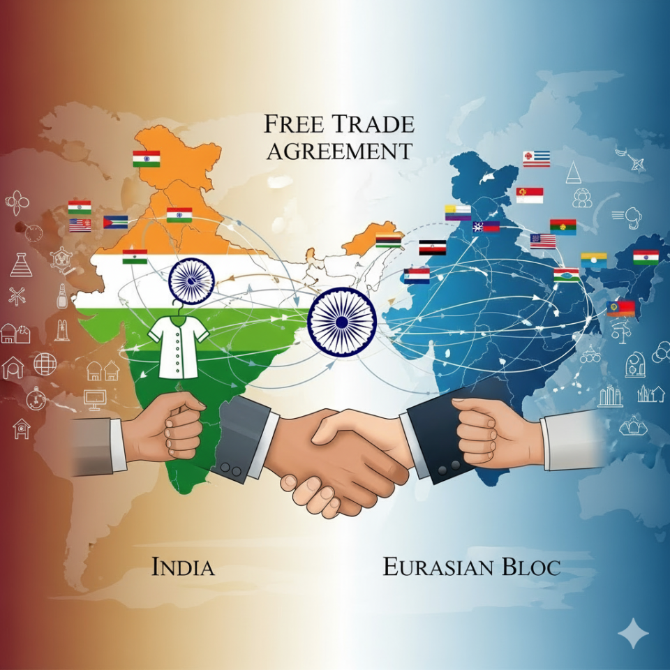 India, Eurasian Bloc to Begin Free Trade Agreement Talks