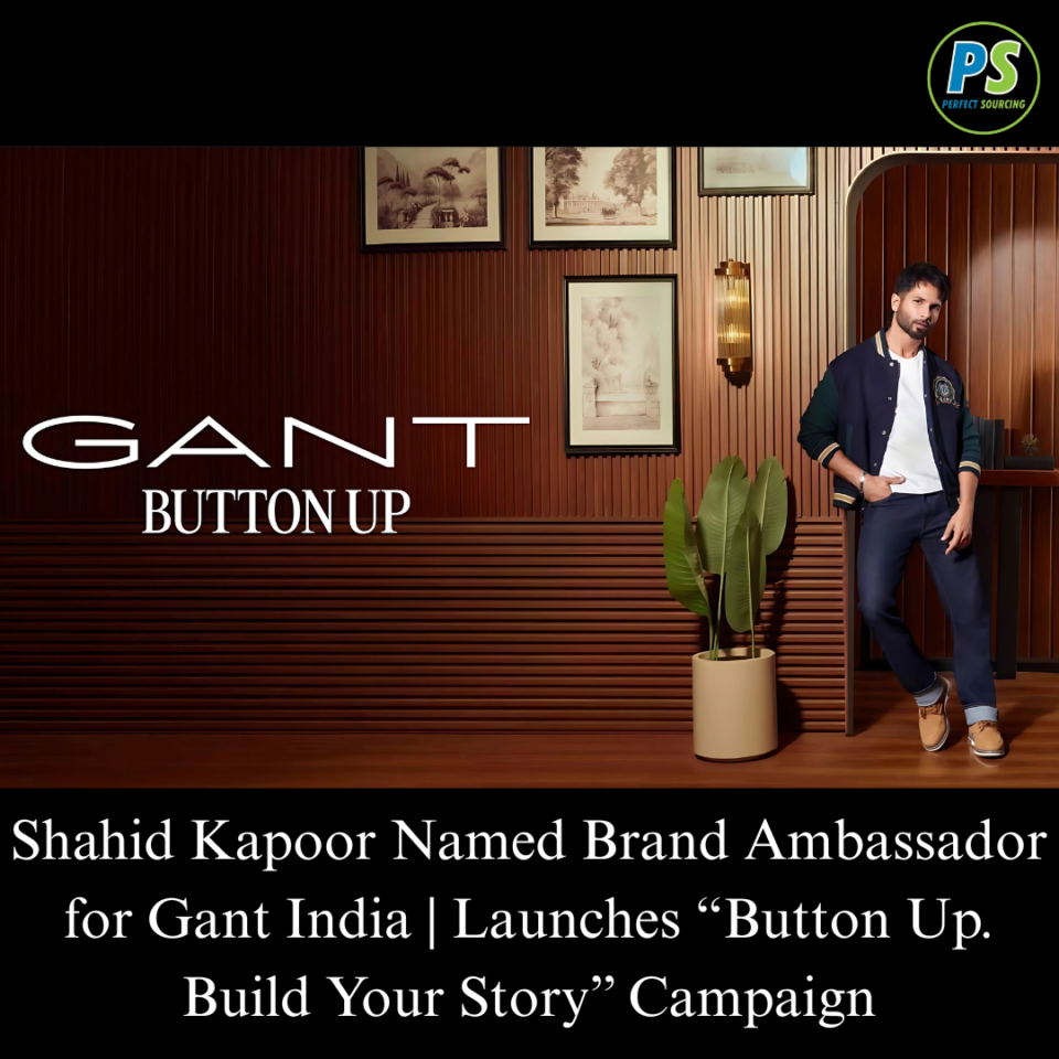 Shahid Kapoor Named Brand Ambassador for Gant India | Launches “Button Up. Build Your Story” Campaign