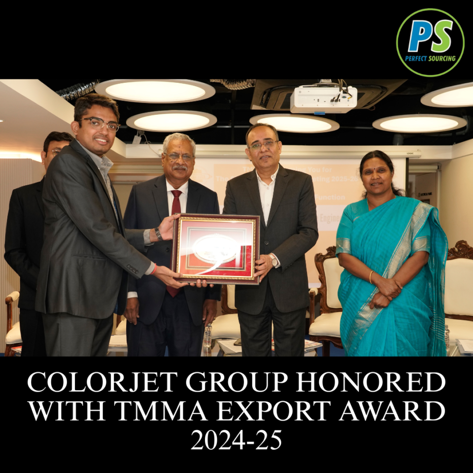 COLORJET Group Honored With TMMA Export Award 2024-25