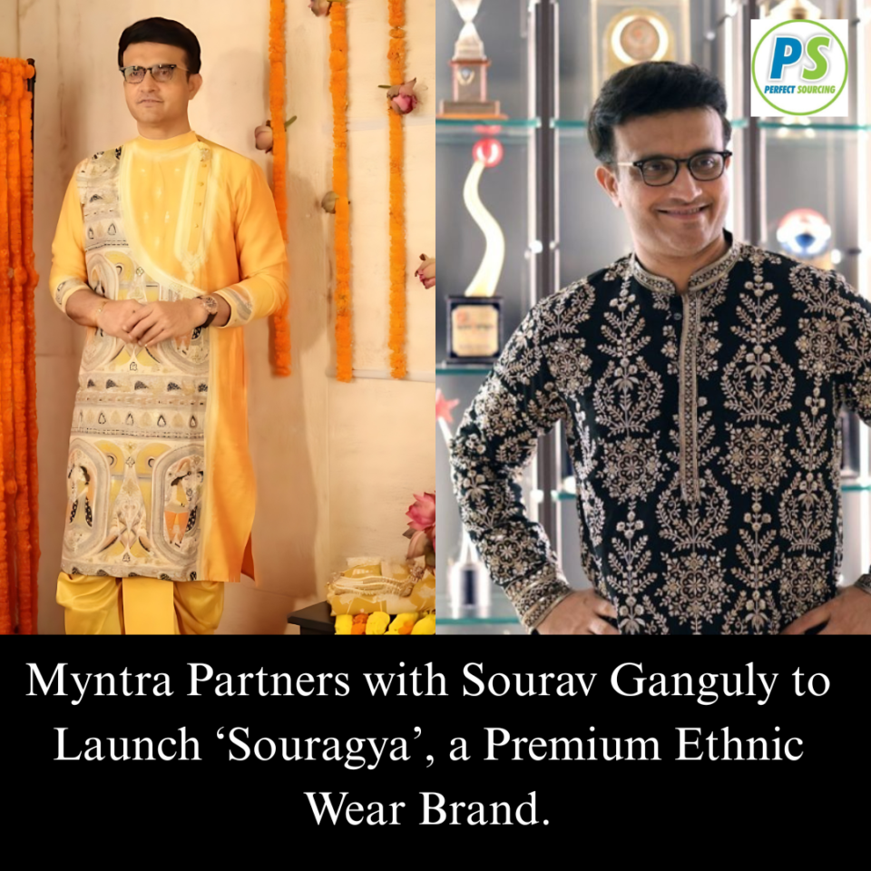 Myntra Partners with Sourav Ganguly to Launch ‘Souragya’, a Premium Ethnic Wear Brand