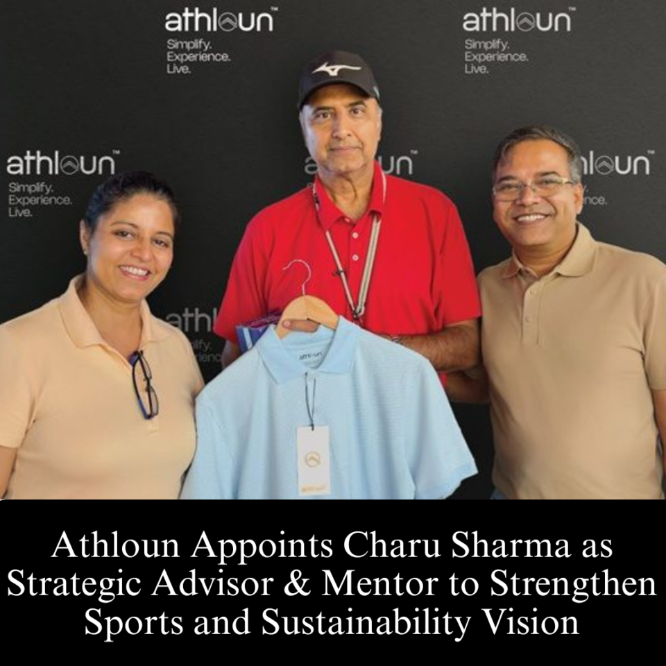 Athloun Appoints Charu Sharma as Strategic Advisor & Mentor to Strengthen Sports and Sustainability Vision