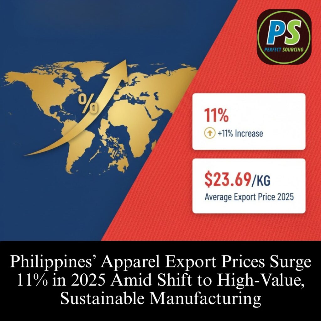 Philippines’ Apparel Export Prices Surge 11% in 2025 Amid Shift to High-Value, Sustainable Manufacturing