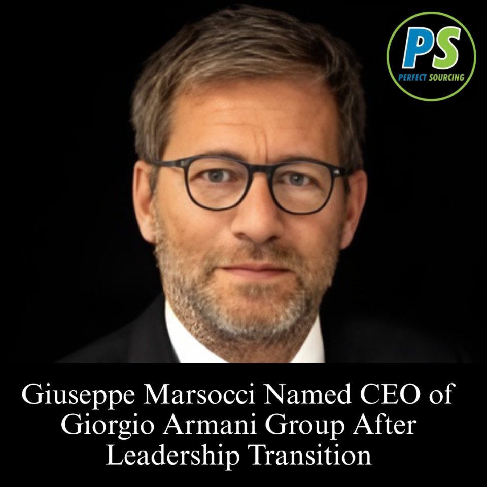 Giuseppe Marsocci Named CEO of Giorgio Armani Group After Leadership Transition