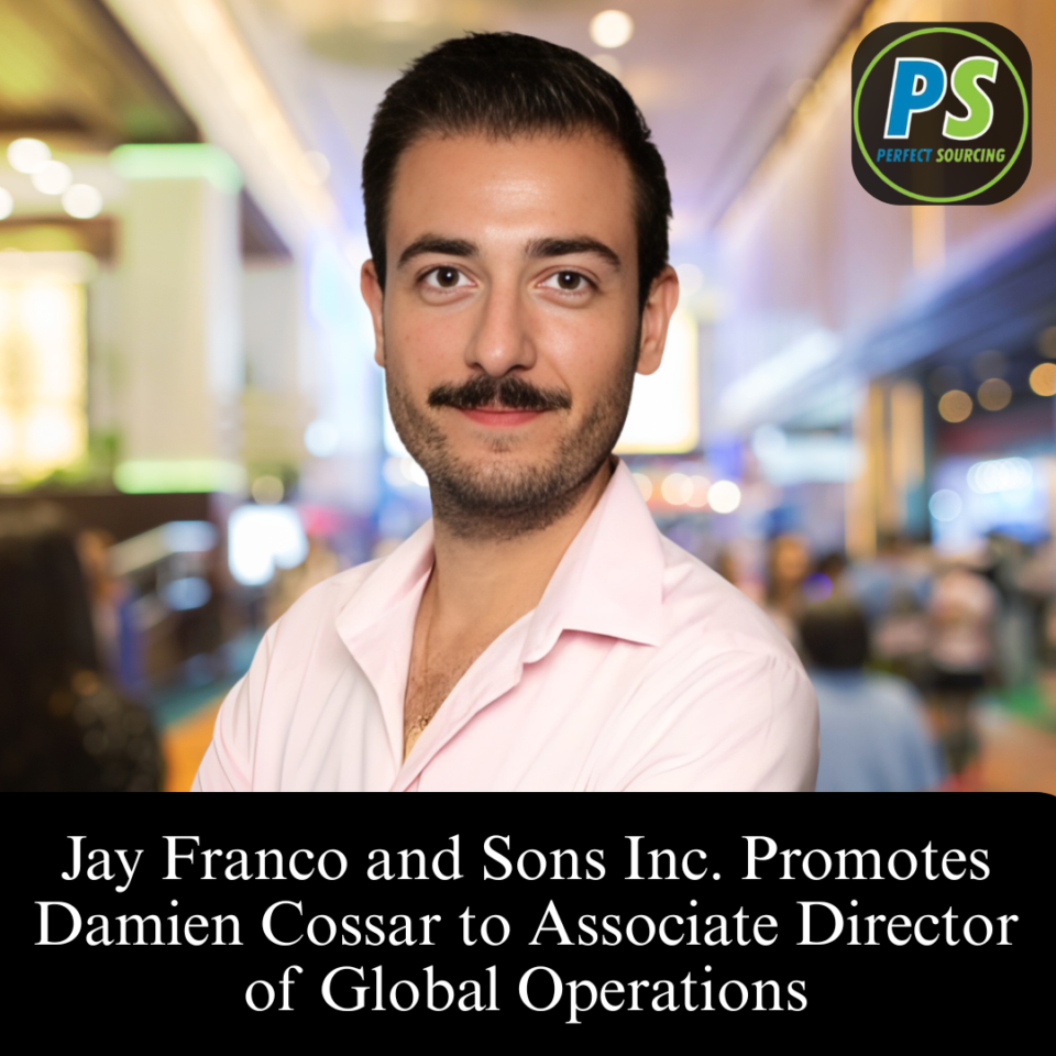 Jay Franco and Sons Inc. Promotes Damien Cossar to Associate Director of Global Operations