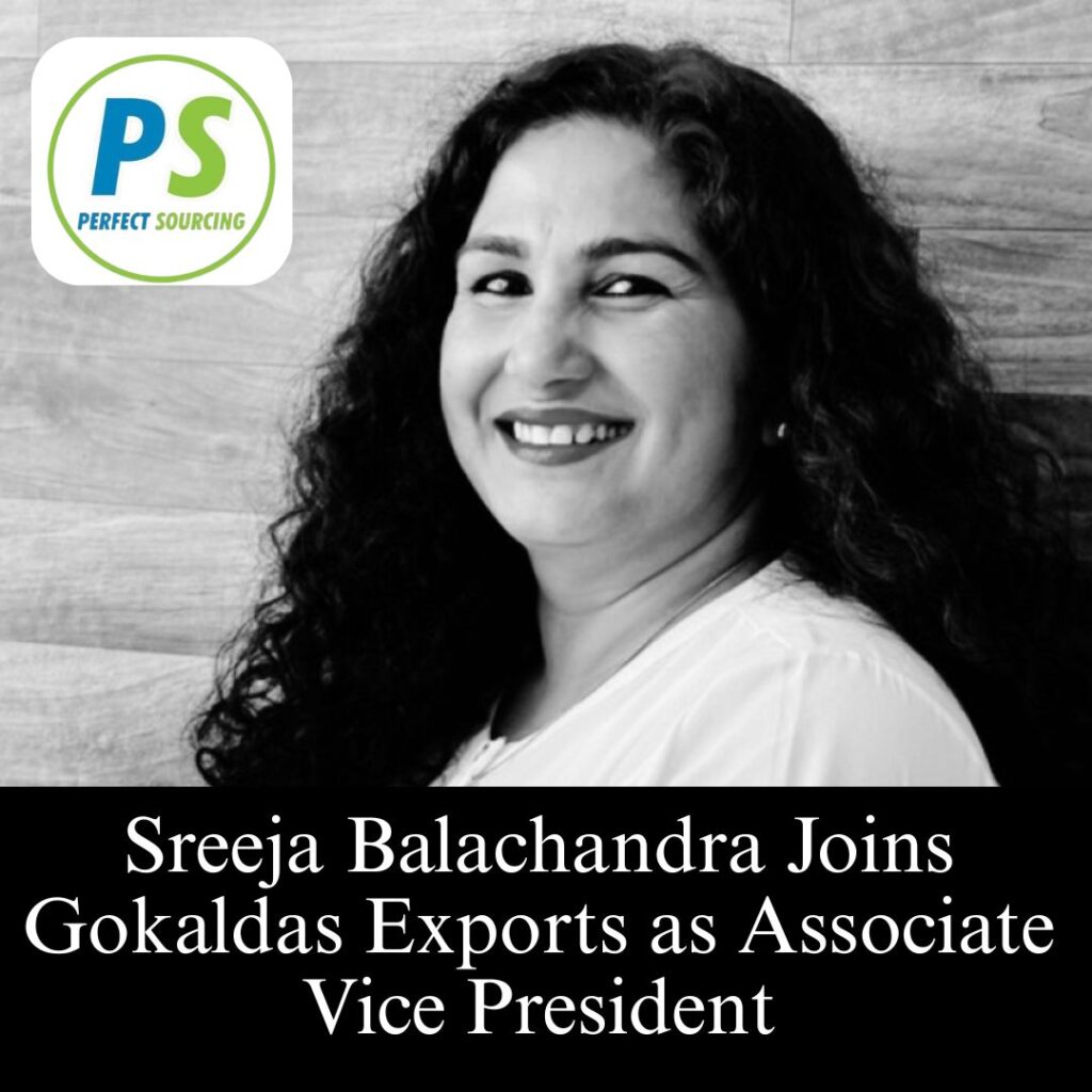 Sreeja Balachandra Joins Gokaldas Exports as Associate Vice President
